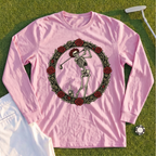 Rose Skeleton Crest Long Sleeve Tee
