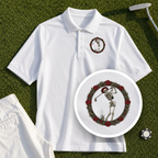 Rose Skeleton Crest Performance Polo