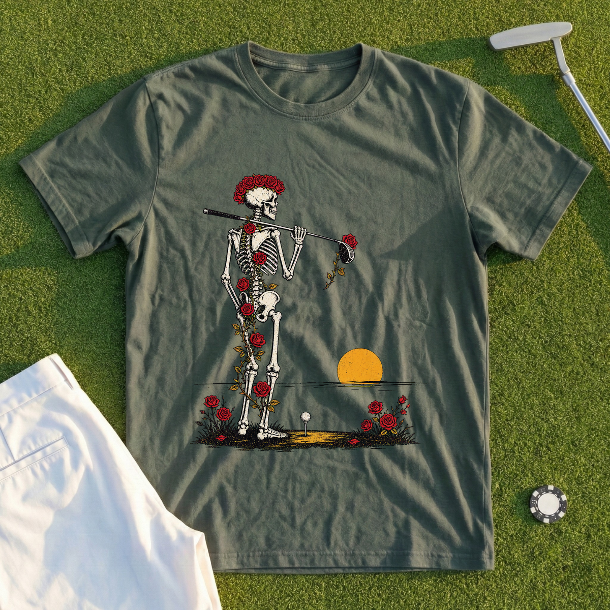 Rose Skeleton Dawn Patrol Tee