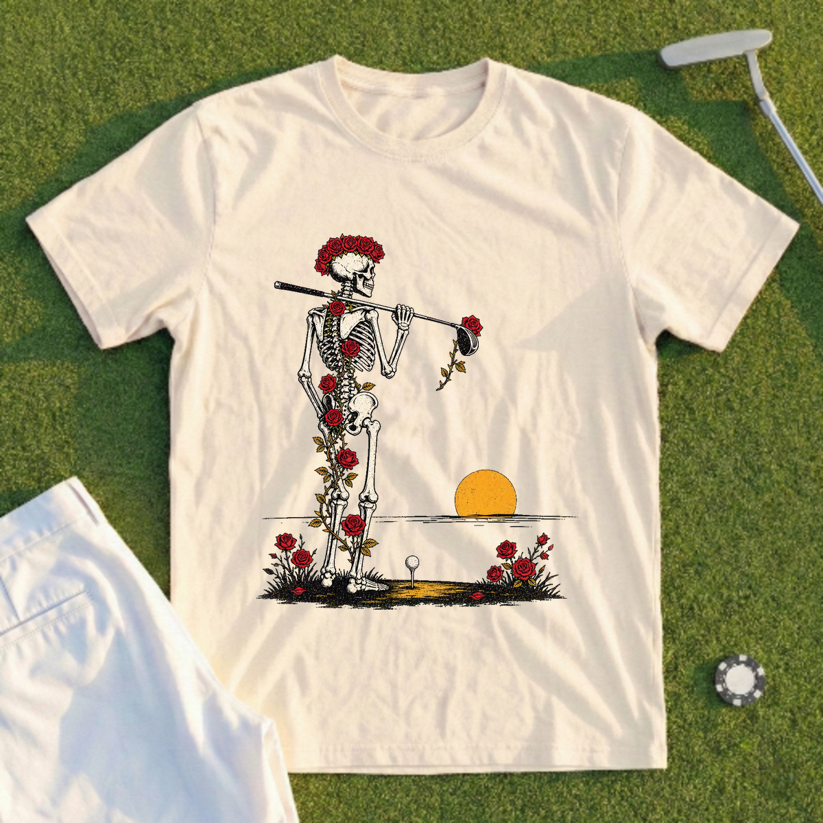 Rose Skeleton Dawn Patrol Tee
