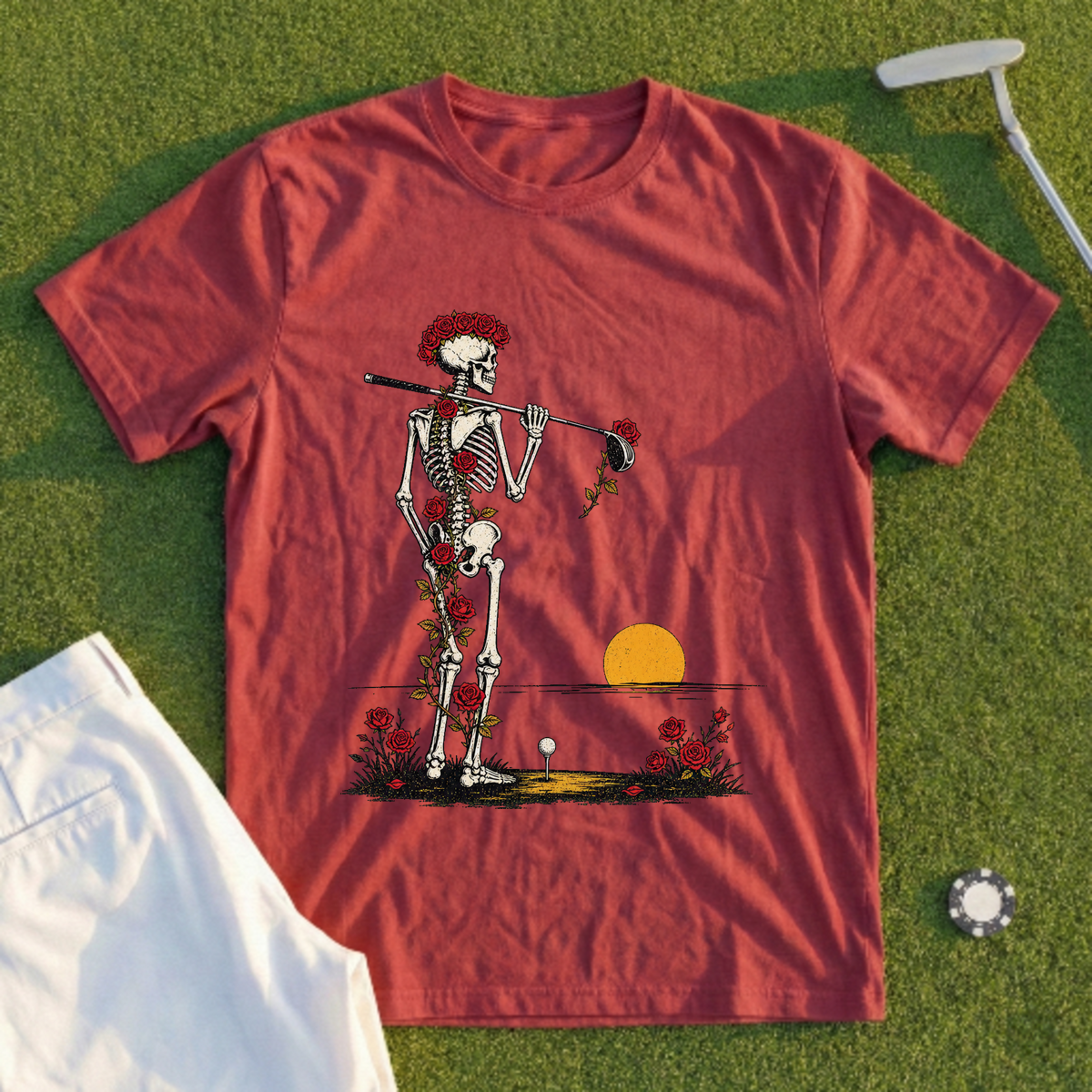 Rose Skeleton Dawn Patrol Tee