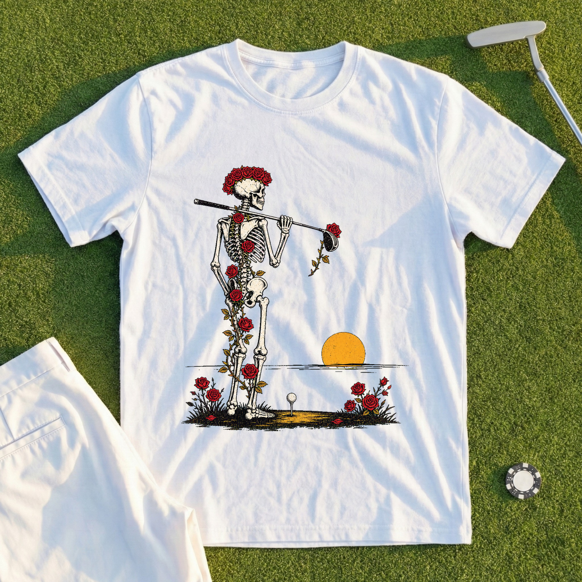Rose Skeleton Dawn Patrol Tee