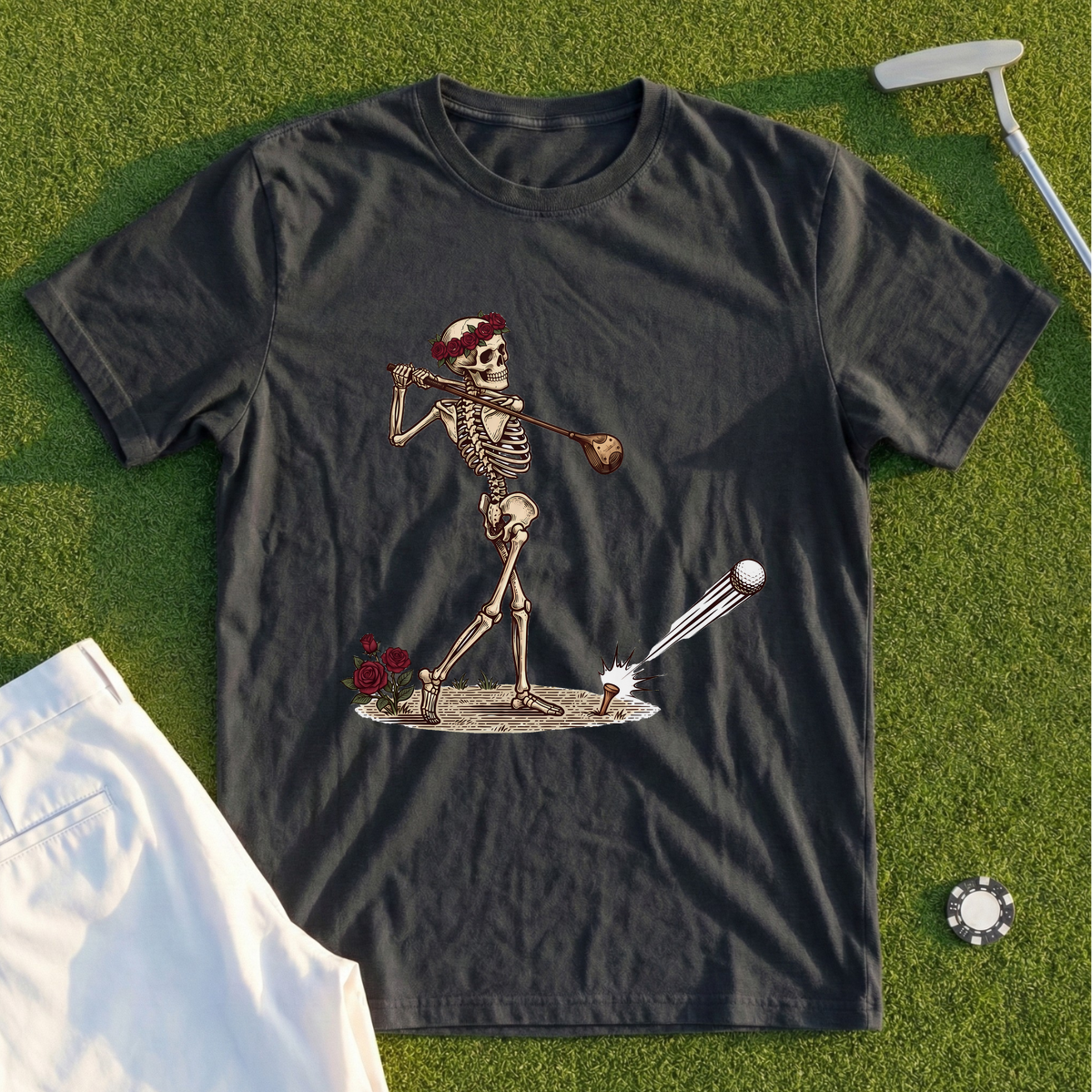 Rose Skeleton Drive Tee