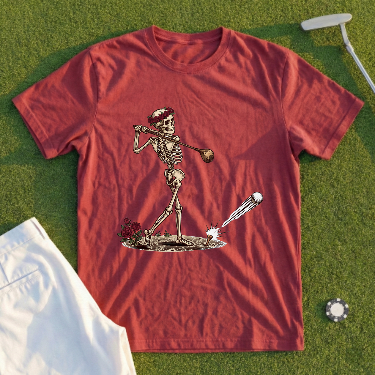 Rose Skeleton Drive Tee