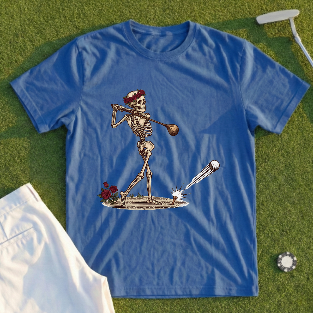 Rose Skeleton Drive Tee