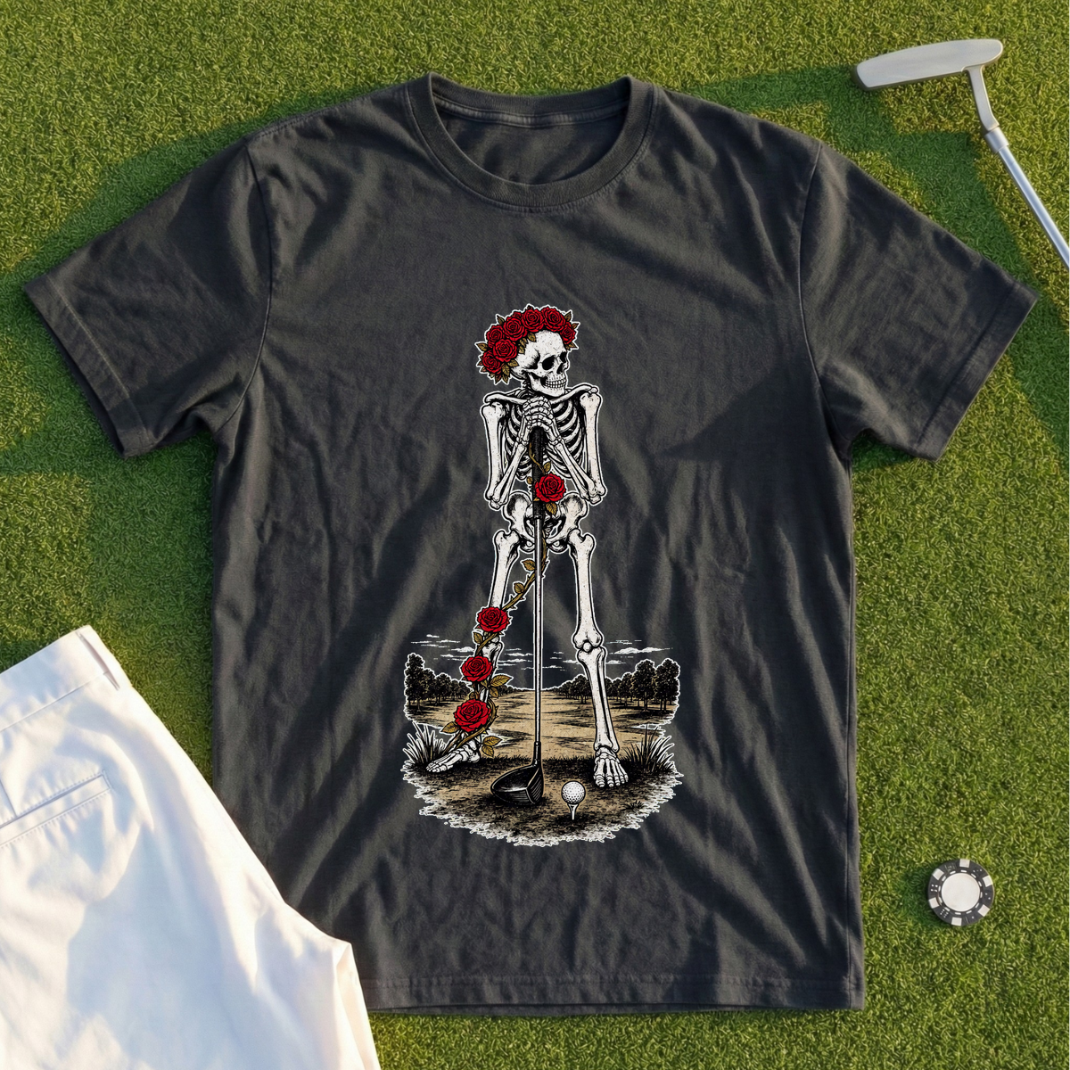 Rose Skeleton First Tee Nerves Tee