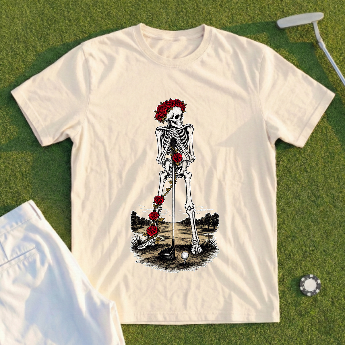 Rose Skeleton First Tee Nerves Tee