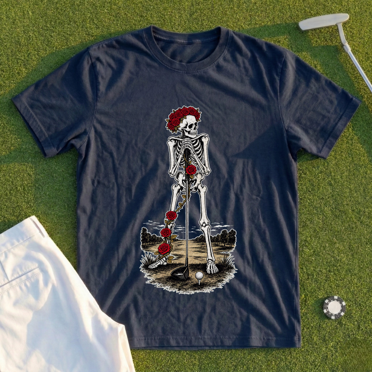 Rose Skeleton First Tee Nerves Tee