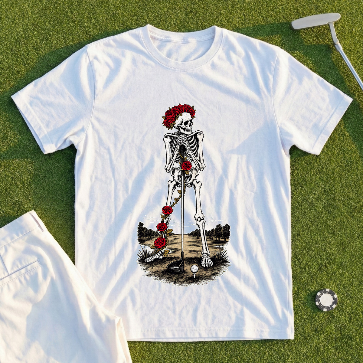 Rose Skeleton First Tee Nerves Tee