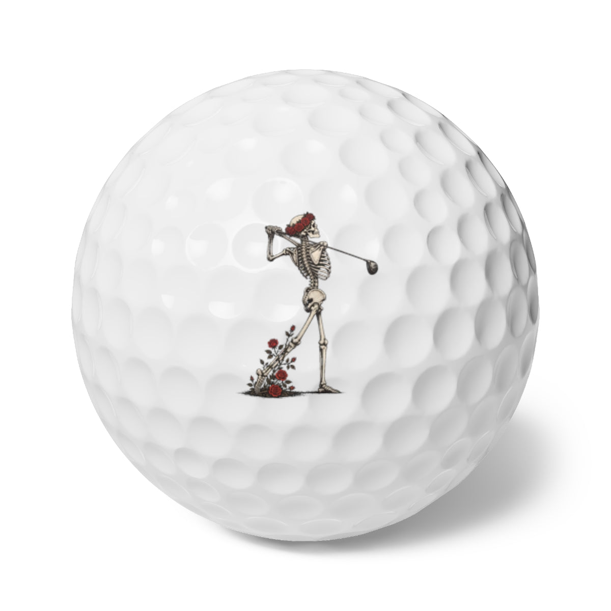 Rose Skeleton Follow Through Golf Balls