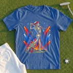 Rose Skeleton Follow Through Rock Tour Tee