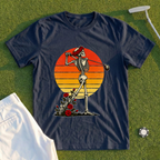 Rose Skeleton Follow Through Sunset Tee