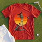 Rose Skeleton Follow Through Sunset Tee