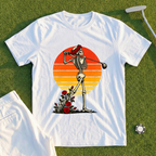 Rose Skeleton Follow Through Sunset Tee