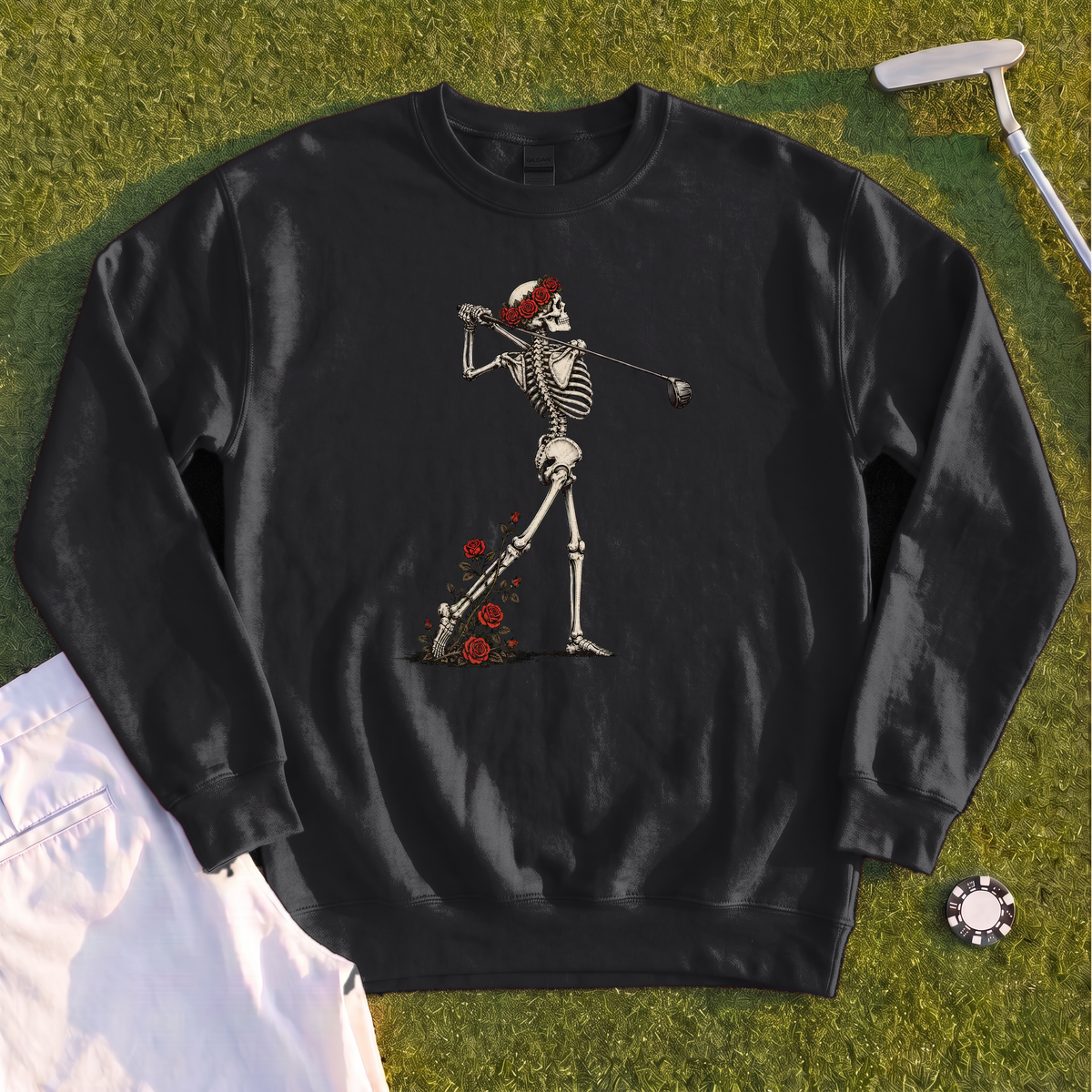 Rose Skeleton Follow Through Sweatshirt