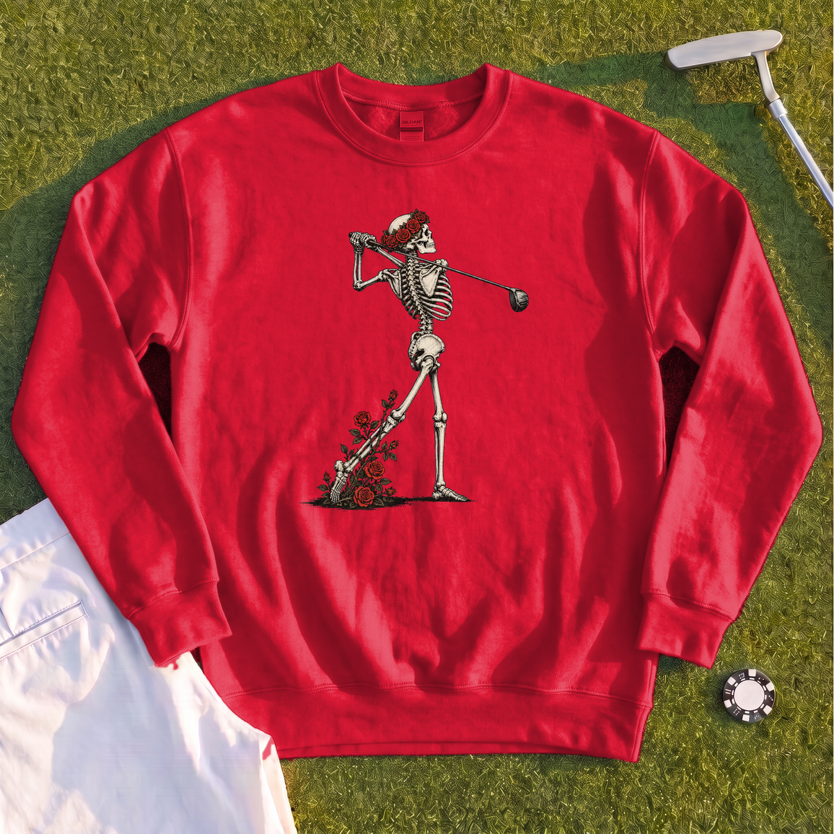 Rose Skeleton Follow Through Sweatshirt
