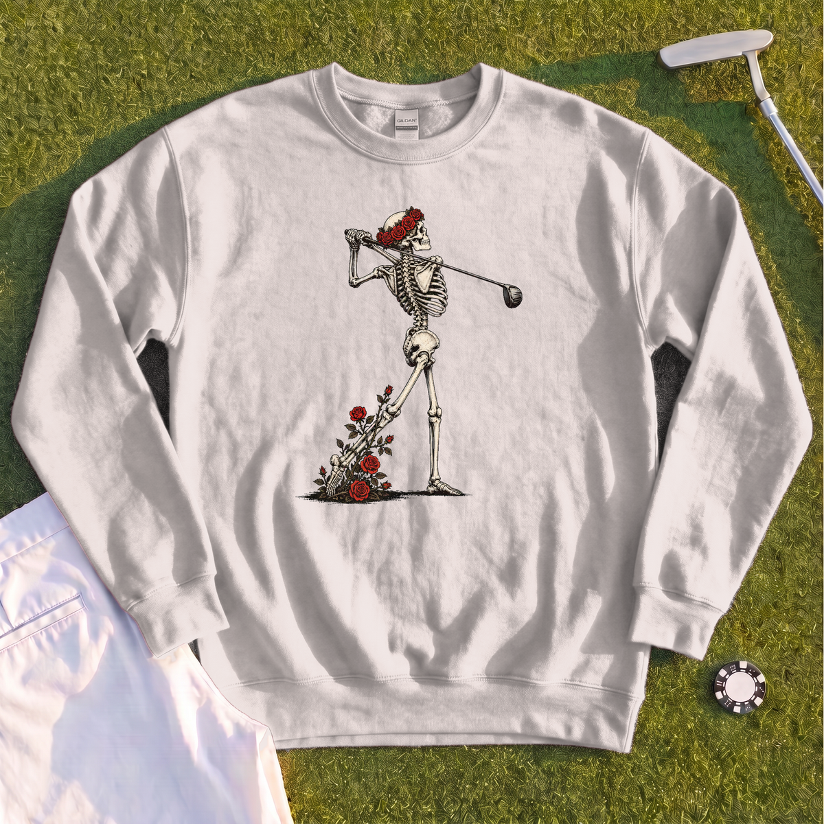 Rose Skeleton Follow Through Sweatshirt