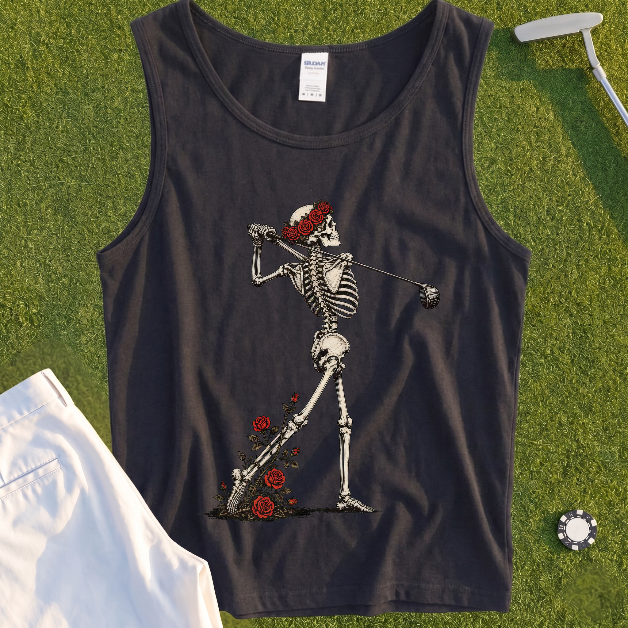 Rose Skeleton Follow Through Tank