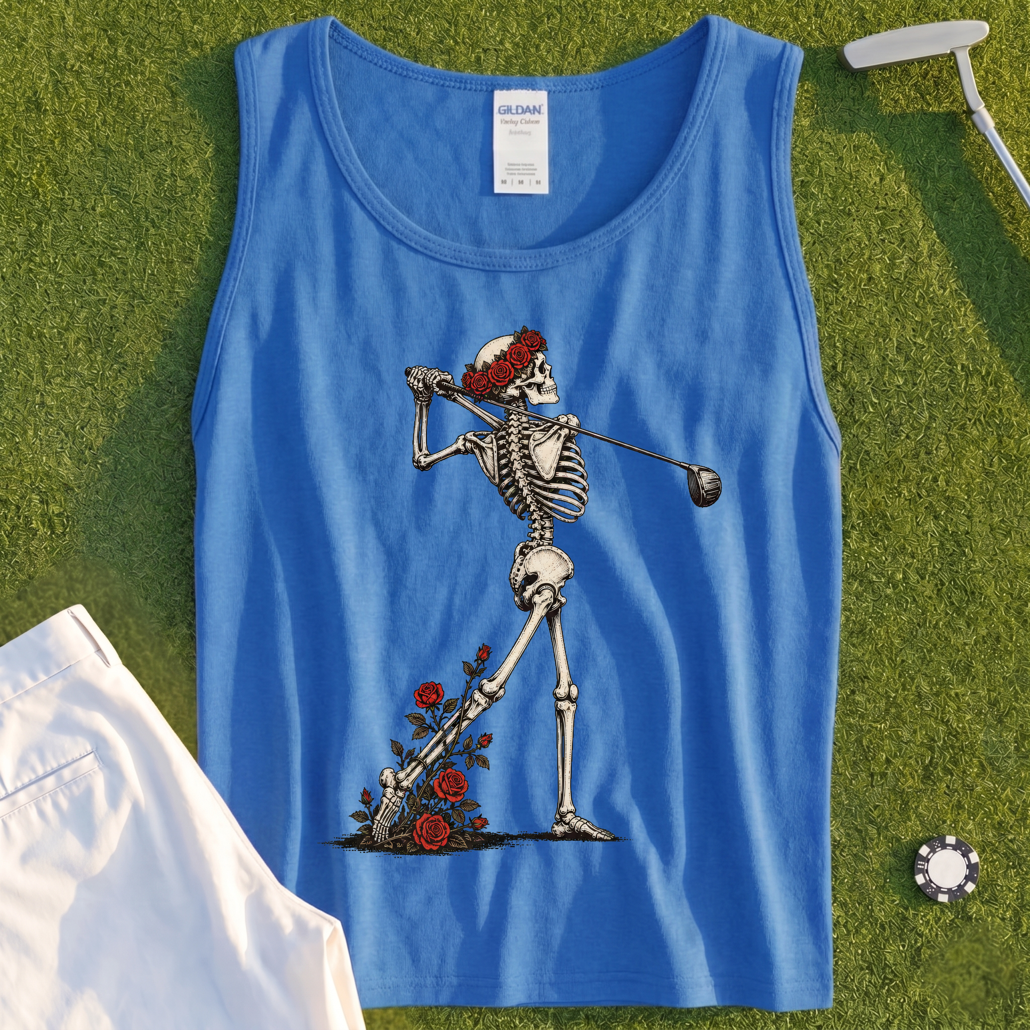 Rose Skeleton Follow Through Tank