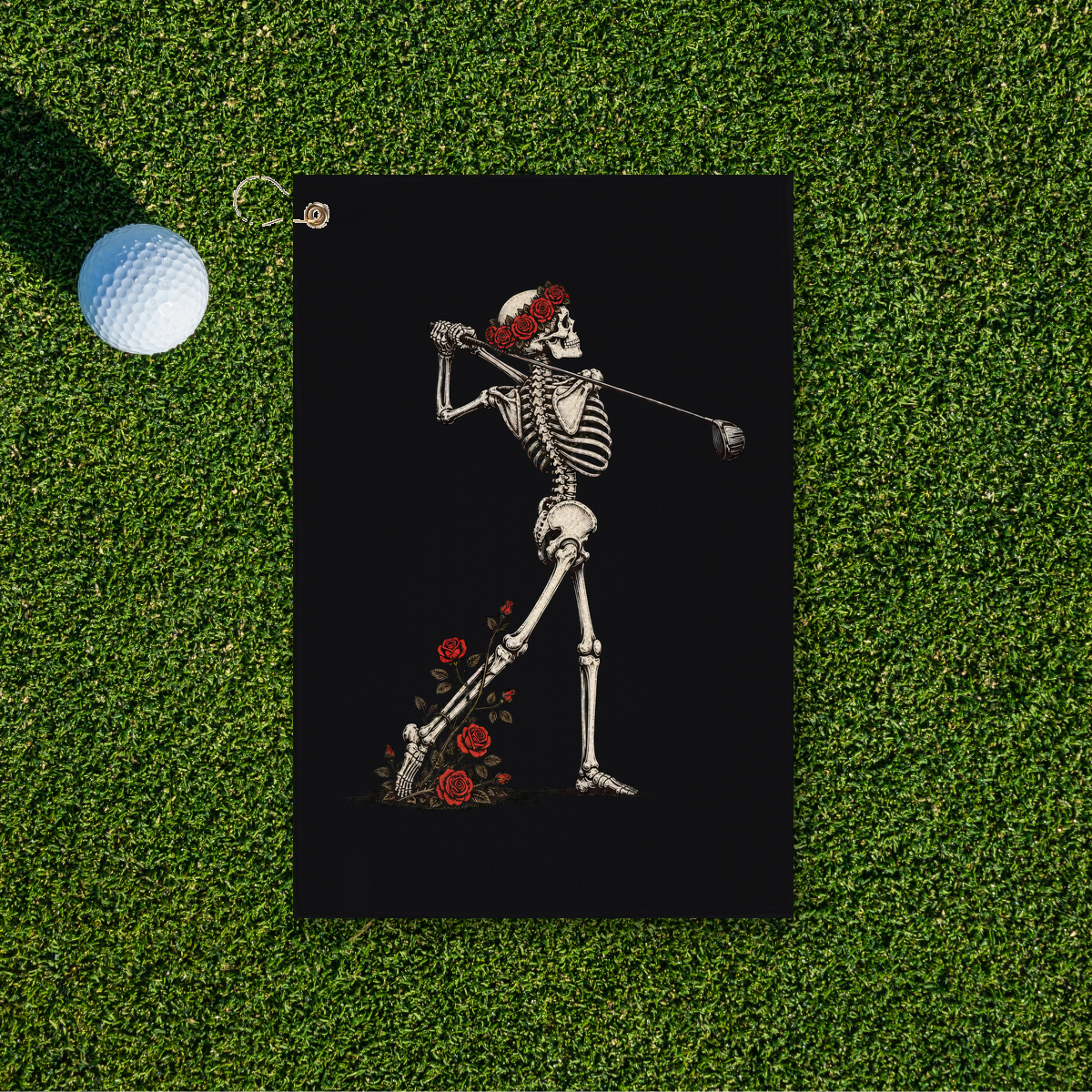 Rose Skeleton Follow Through Towel