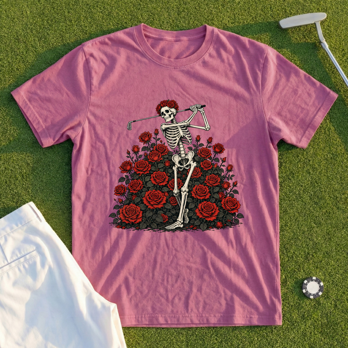 Rose Skeleton Garden Tee