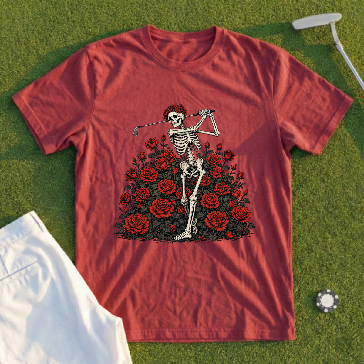 Rose Skeleton Garden Tee