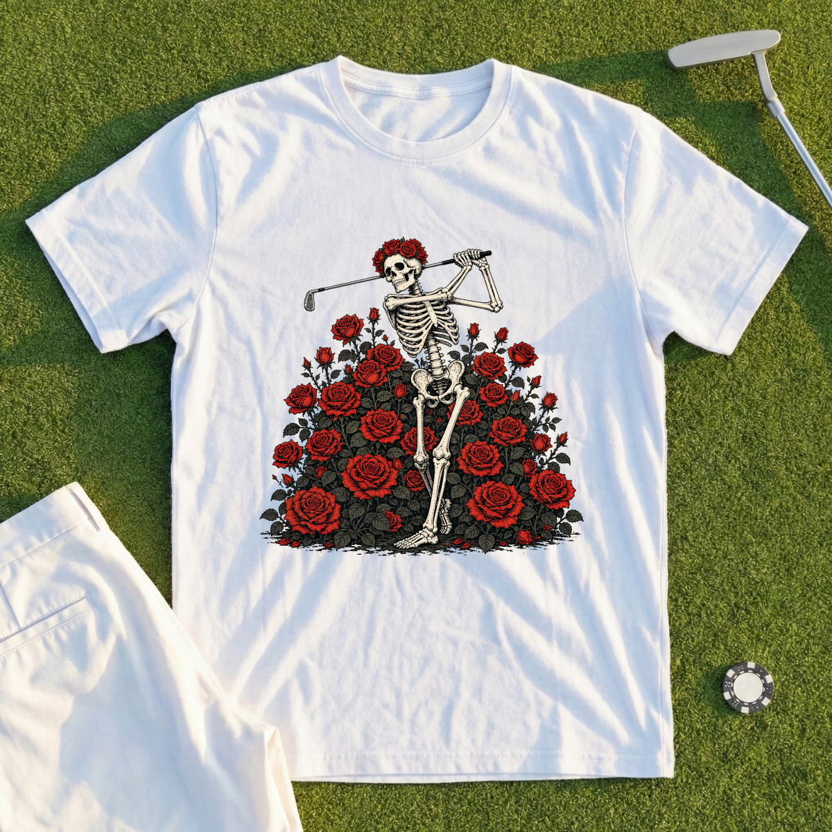 Rose Skeleton Garden Tee