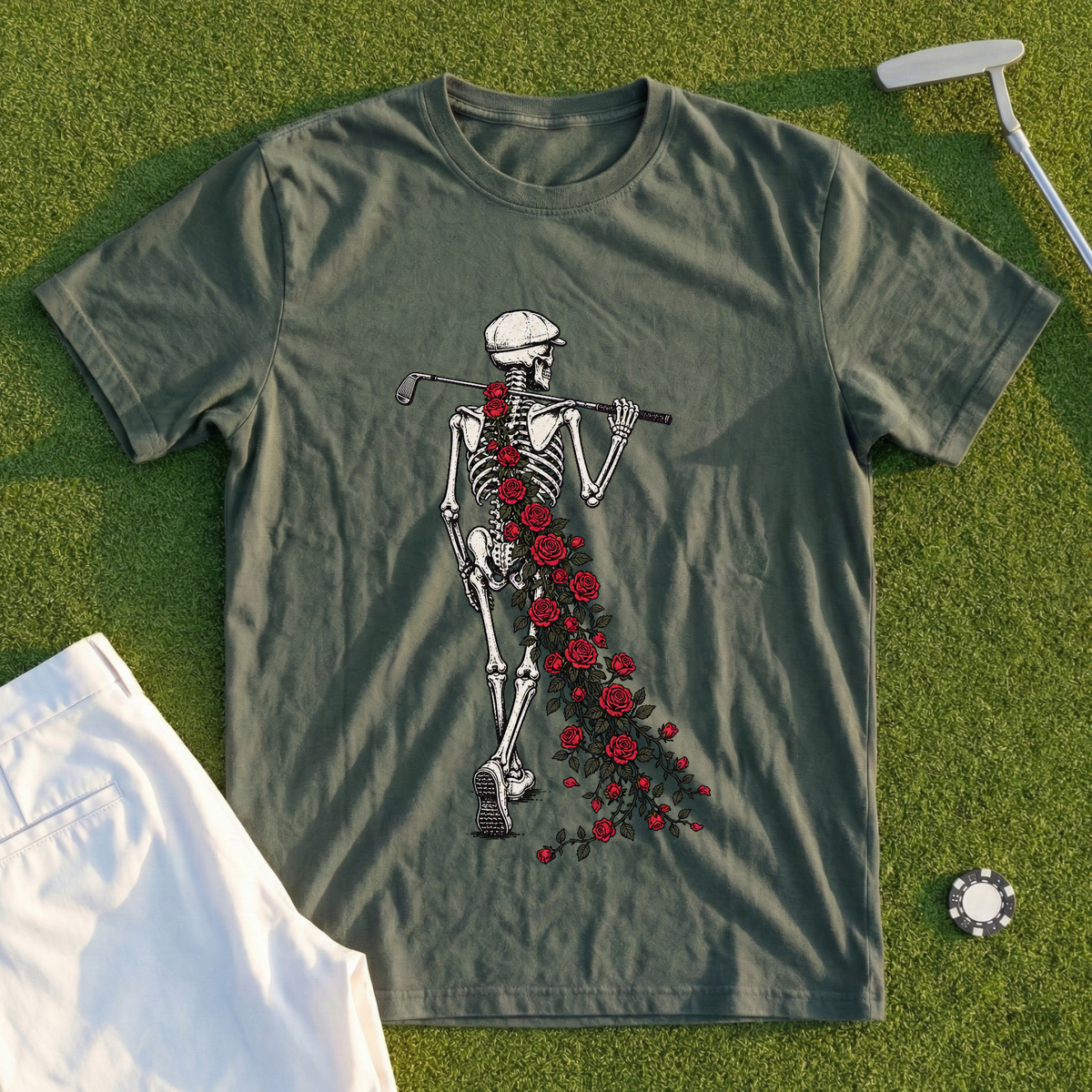 Rose Skeleton Garden Walk Tee