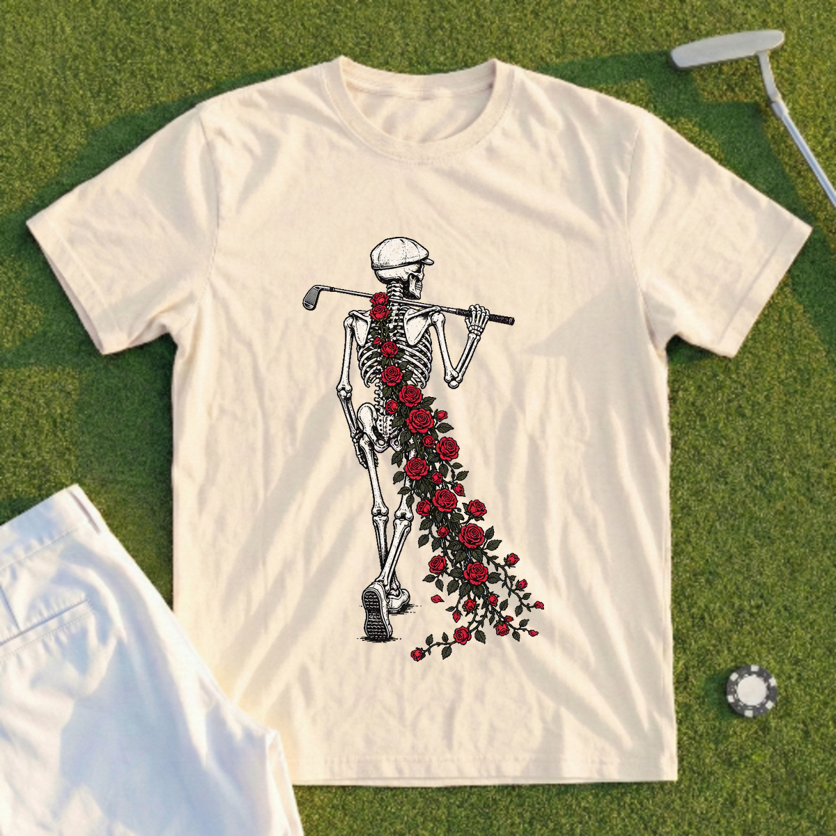 Rose Skeleton Garden Walk Tee