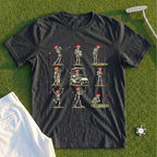 Rose Skeleton Golf Grid Tee