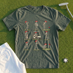Rose Skeleton Golf Grid Tee