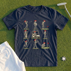 Rose Skeleton Golf Grid Tee