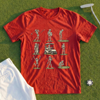 Rose Skeleton Golf Grid Tee