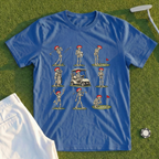 Rose Skeleton Golf Grid Tee