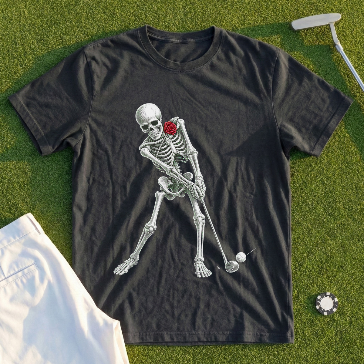 Rose Skeleton Gothic Tee