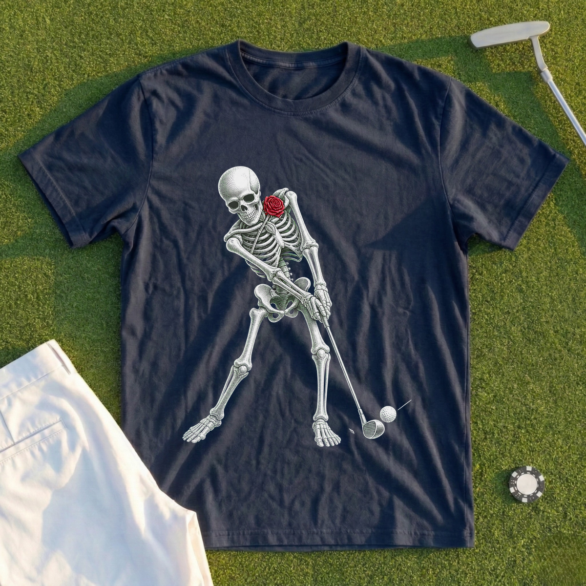 Rose Skeleton Gothic Tee