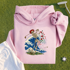 Rose Skeleton Great Wave Hoodie