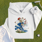 Rose Skeleton Great Wave Hoodie