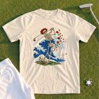 Rose Skeleton Great Wave Premium Tee