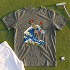 Rose Skeleton Great Wave Premium Tee