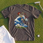 Rose Skeleton Great Wave Premium Tee