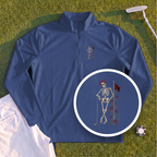 Rose Skeleton Leaning Quarter Zip