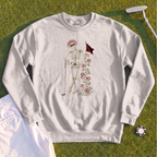 Rose Skeleton Leaning Sweatshirt