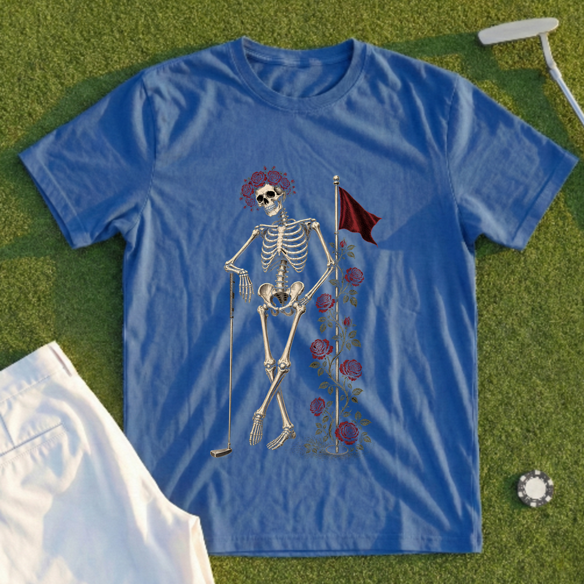Rose Skeleton Leaning Tee