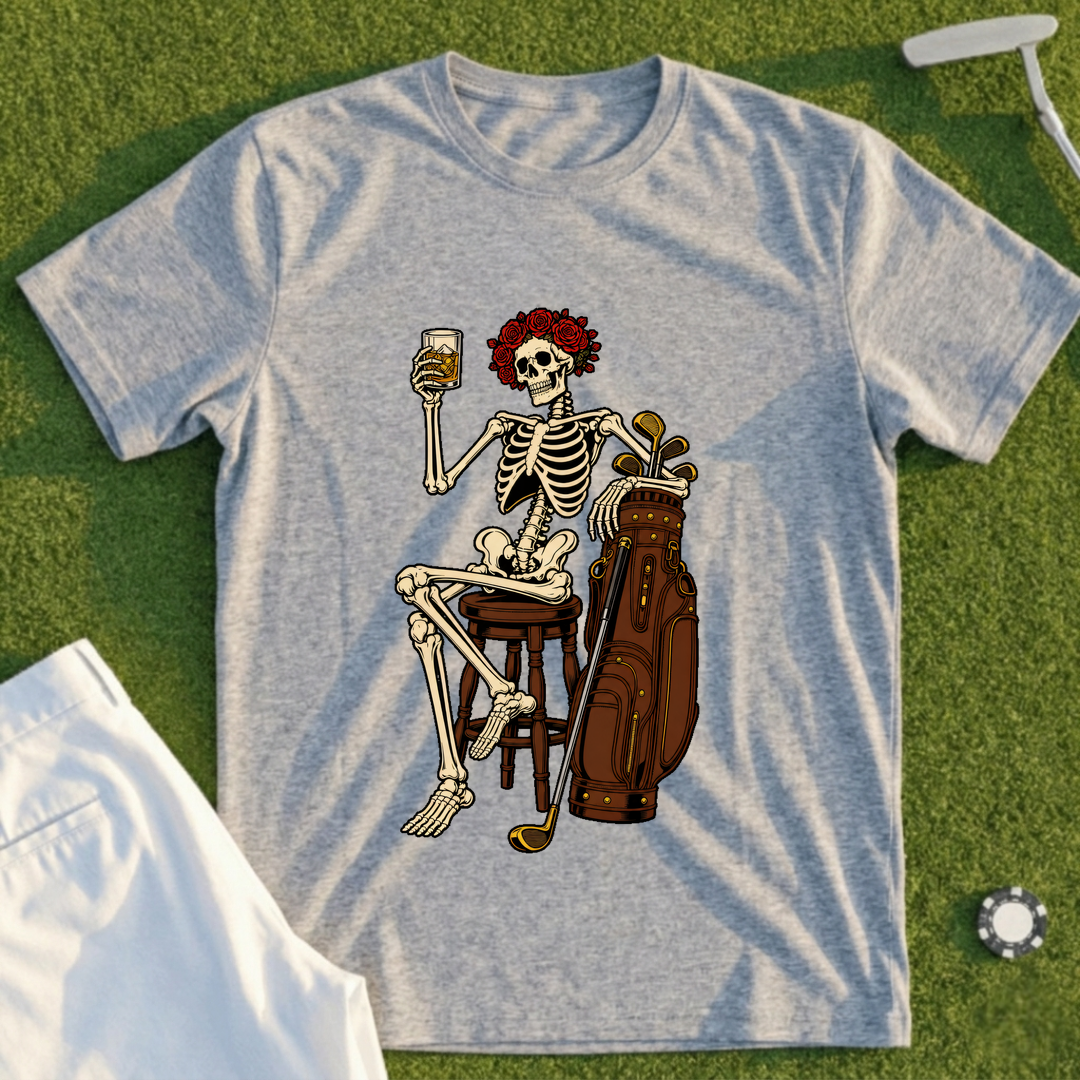 Rose Skeleton Nineteenth Hole Tee
