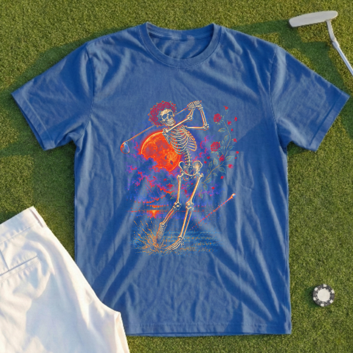Rose Skeleton Rock Tour Tee