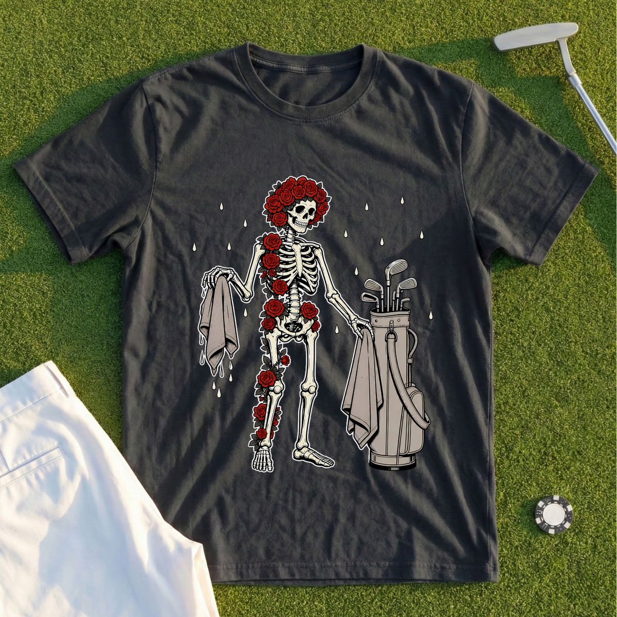 Rose Skeleton's Wet-Weather Grip Towel Swap Tee