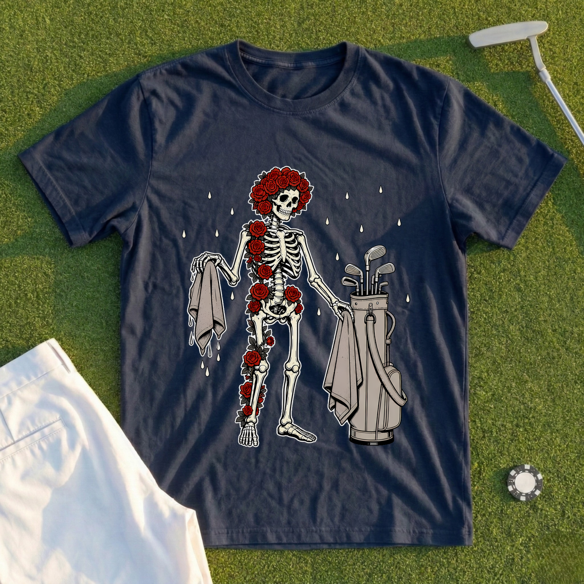 Rose Skeleton's Wet-Weather Grip Towel Swap Tee