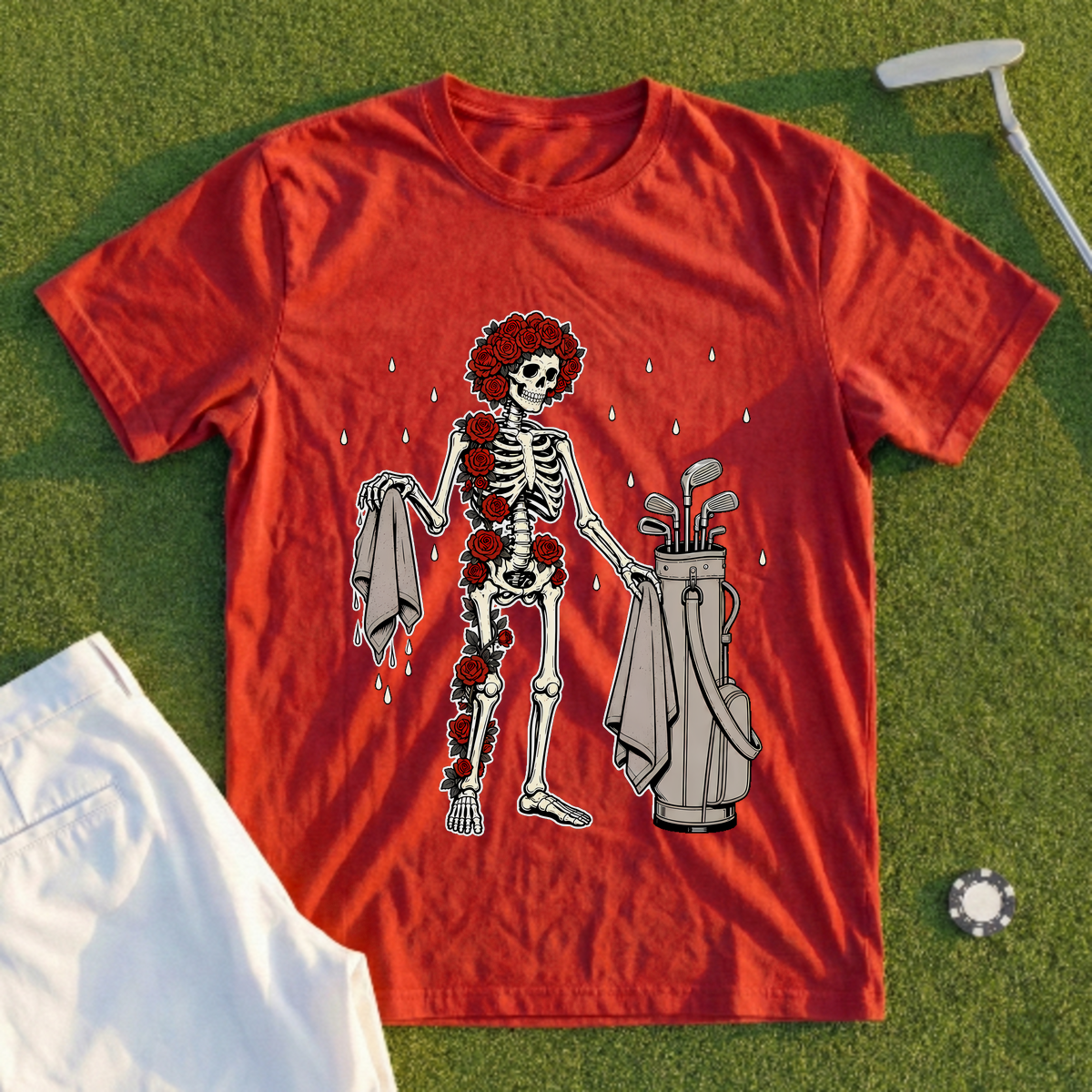 Rose Skeleton's Wet-Weather Grip Towel Swap Tee