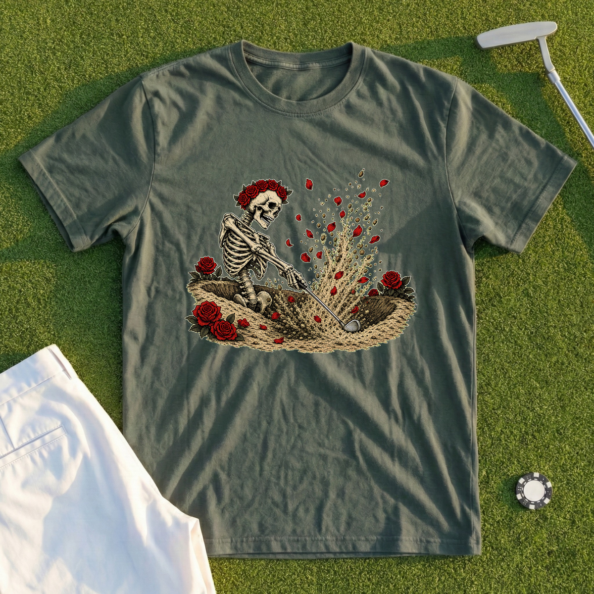 Rose Skeleton Sand Save Tee